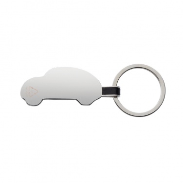 Logotrade promotional gift image of: RCS recycled zinc alloy car keyring